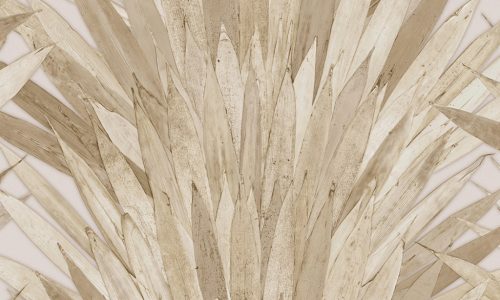 Arte Selva papír, vinyl anyagú beige, barna színű leveles modern, natural tapéta