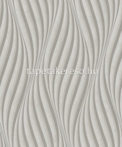 Marburg City Glow vlies, vinyl anyagú beige, gyöngyház színű hullámos modern tapéta