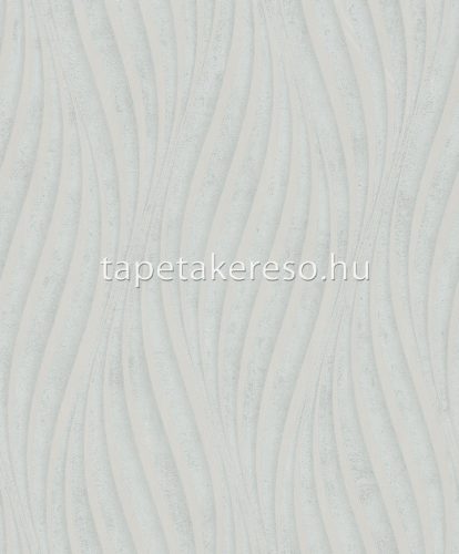 Marburg City Glow vlies, vinyl anyagú zöld, beige, gyöngyház színű hullámos modern tapéta