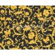 AS Creation Versace 3 vlies, vinyl anyagú fekete, arany, csillámos színű pillangós, indamintás modern tapéta
