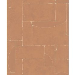   Marburg Terra vlies anyagú, terrakotta, vajszínű, gyöngyház színű, foltos, vonalas, Modern tapéta