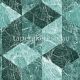 Origin Matières - Stone vlies anyagú türkiz színű márványos, geometriai modern tapéta