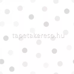   Origin Hide and Seek vlies anyagú fehér, beige, szürke színű pöttyös gyermek tapéta