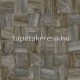 Origin Matières - Wood vlies anyagú szürke színű kockás, famintás modern tapéta