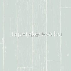   Origin Matières - Wood vlies anyagú türkiz, fehér színű famintás modern tapéta