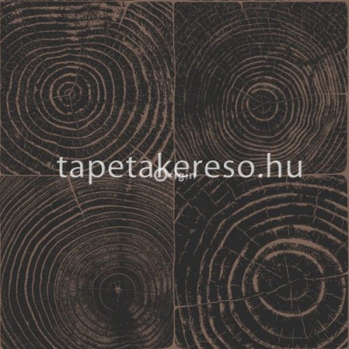 Origin Matières - Wood vlies anyagú fekete, ezüst színű famintás modern tapéta