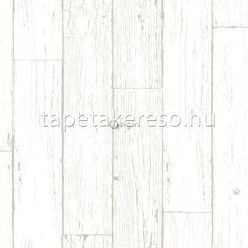   Origin Matières - Wood vlies anyagú fehér, szürke színű famintás modern tapéta