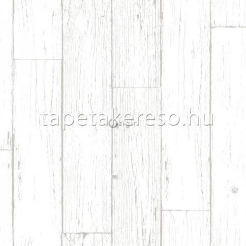 Origin Matières - Wood vlies anyagú fehér, szürke színű famintás modern tapéta