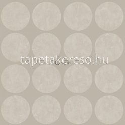   Origin Matières - Metal vlies anyagú szürke színű körös modern tapéta