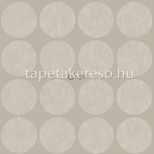 Origin Matières - Metal vlies anyagú szürke színű körös modern tapéta