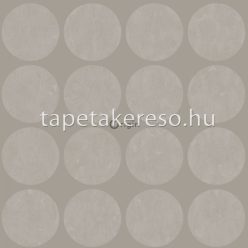   Origin Matières - Metal vlies anyagú szürke színű körös modern tapéta