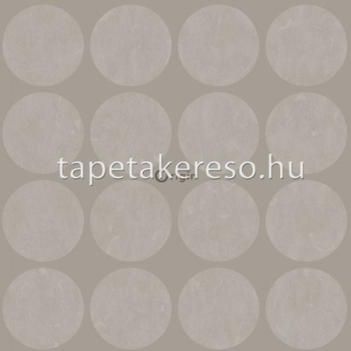 Origin Matières - Metal vlies anyagú szürke színű körös modern tapéta