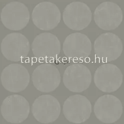   Origin Matières - Metal vlies anyagú szürke színű körös modern tapéta
