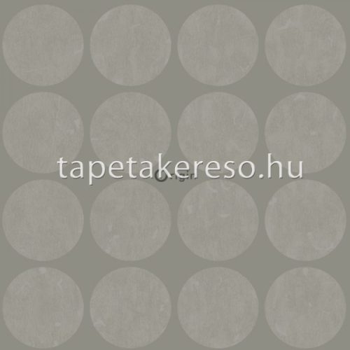 Origin Matières - Metal vlies anyagú szürke színű körös modern tapéta