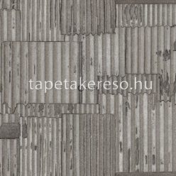   Origin Matières - Metal vlies anyagú szürke színű csíkos modern tapéta