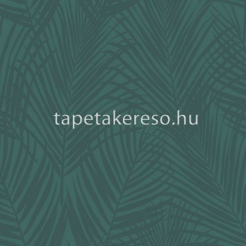 Origin City Chic vlies anyagú zöld, ezüst színű leveles modern tapéta
