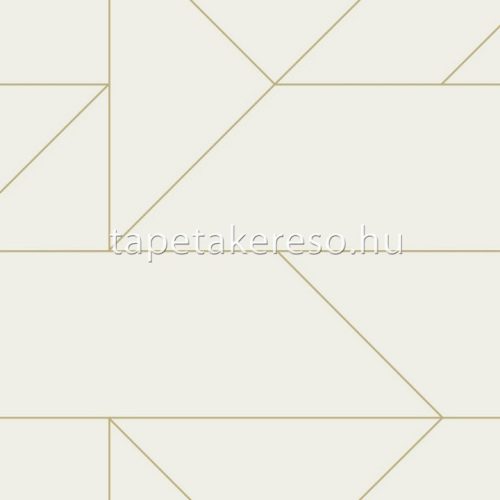 Origin City Chic vlies anyagú beige, arany színű geometriai modern tapéta