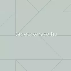   Origin City Chic vlies anyagú zöld, gyöngyház színű geometriai modern tapéta