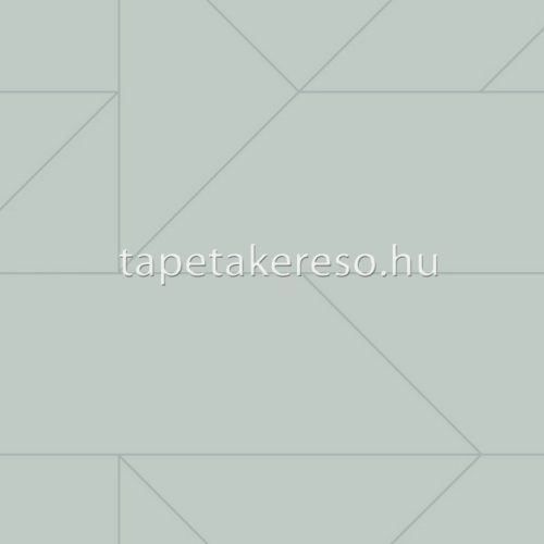 Origin City Chic vlies anyagú zöld, gyöngyház színű geometriai modern tapéta
