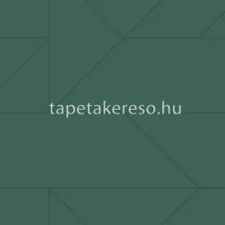   Origin City Chic vlies anyagú zöld, ezüst színű geometriai modern tapéta