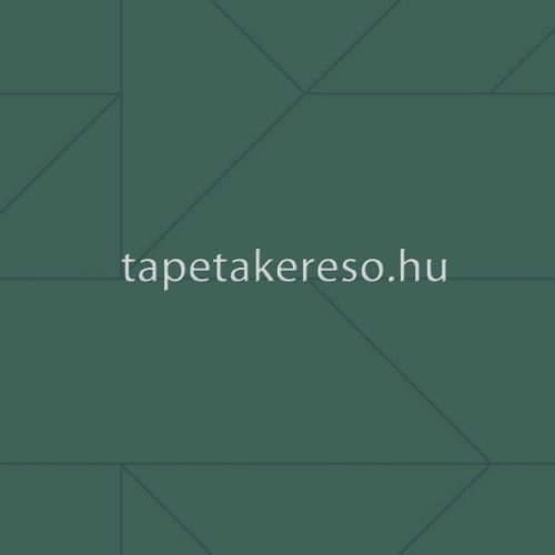 Origin City Chic vlies anyagú zöld, ezüst színű geometriai modern tapéta