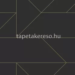   Origin City Chic vlies anyagú fekete, arany színű geometriai modern tapéta