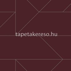   Origin City Chic vlies anyagú bordó, gyöngyház színű geometriai modern tapéta