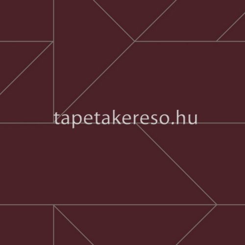 Origin City Chic vlies anyagú bordó, gyöngyház színű geometriai modern tapéta