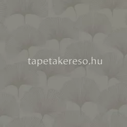   Origin City Chic vlies anyagú szürke, gyöngyház színű leveles modern tapéta