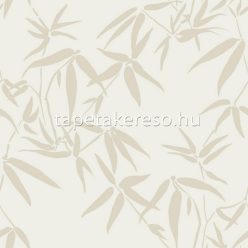   Origin City Chic vlies anyagú beige, gyöngyház színű leveles modern tapéta