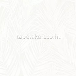   Origin City Chic vlies anyagú fehér, gyöngyház színű leveles modern tapéta