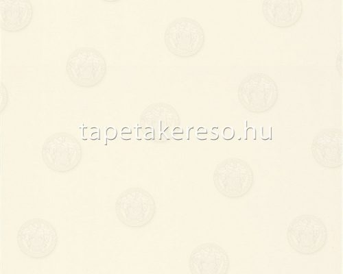 AS Creation Versace 3 vlies, vinyl anyagú fehér színű körös modern tapéta