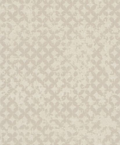 Marburg City Romance vlies, vinyl anyagú beige, gyöngyház színű koptatott, geometriai Modern tapéta