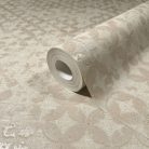 Marburg City Romance vlies, vinyl anyagú beige, gyöngyház színű koptatott, geometriai Modern tapéta