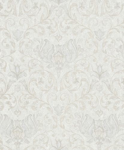 Marburg City Romance vlies, vinyl anyagú beige, szürke színű indamintás, virágos Klasszikus tapéta