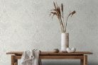 Marburg City Romance vlies, vinyl anyagú beige, szürke színű indamintás, virágos Klasszikus tapéta