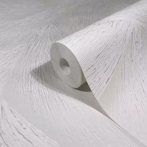 Marburg Ritus vinyl, vlies anyagú, fehér, gyöngyház, szürke színű, absztrakt, struktúrált, 3d, Modern tapéta