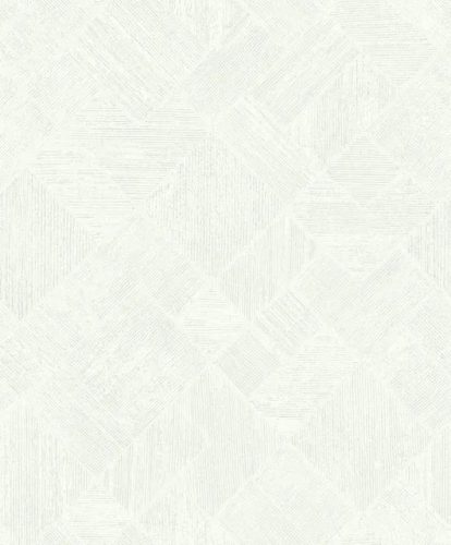 Marburg Ritus vinyl, vlies anyagú, fehér, szürke színű, vonalas, geometriai, fémes, Modern tapéta