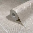 Marburg Ritus vinyl, vlies anyagú, szürke, törtfehér, beige színű, vonalas, geometriai, fémes, Modern tapéta