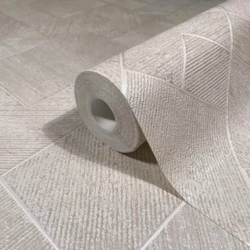 Marburg Ritus vinyl, vlies anyagú, szürke, törtfehér, beige színű, vonalas, geometriai, fémes, Modern tapéta
