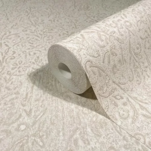 Marburg Ritus vinyl, vlies anyagú, beige színű, virágos, leveles, Modern tapéta