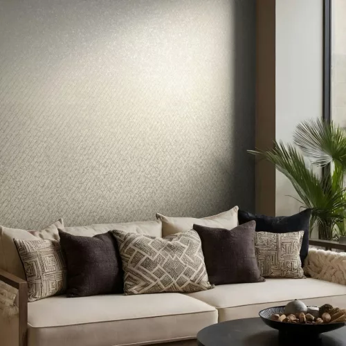 Marburg Ritus vinyl, vlies anyagú, beige, törtfehér színű, geometriai, Modern tapéta