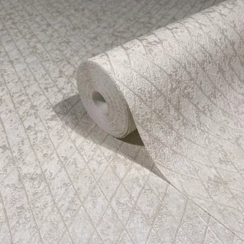 Marburg Ritus vinyl, vlies anyagú, beige, törtfehér színű, geometriai, Modern tapéta