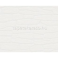   AS Creation MeisterVlies Create habos, vlies anyagú fehér színű kőmintás, struktúrált festhető tapéta