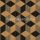 Origin Matières - Wood vlies anyagú fekete, barna színű geometriai modern poszter