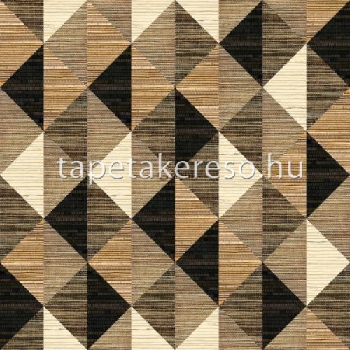 Origin Matières - Wood vlies anyagú fekete, barna színű geometriai modern poszter