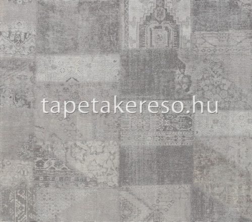 Eijffinger Masterpiece vlies anyagú szürke, beige színű kockás, textilhatású modern tapéta