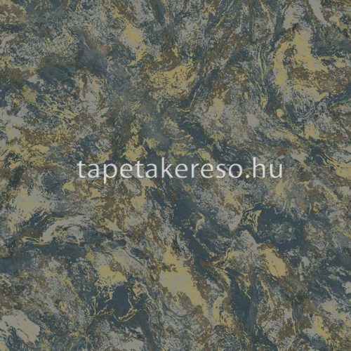 Holden Arabesque vlies, vinyl anyagú kék, szürke, arany színű márványos modern tapéta