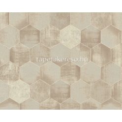  AS Creation Materials vlies, vinyl anyagú szürke színű geometriai modern tapéta