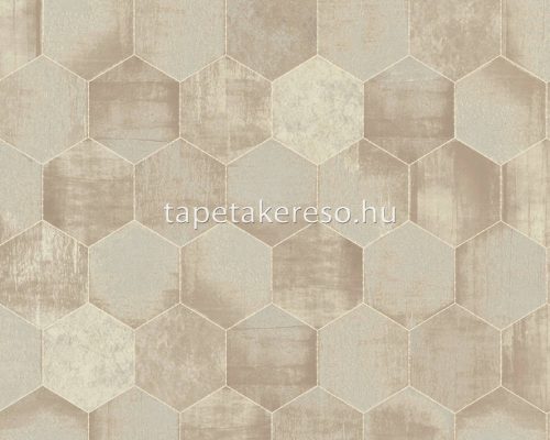 AS Creation Materials vlies, vinyl anyagú szürke színű geometriai modern tapéta